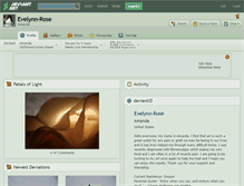 Tablet Screenshot of evelynn-rose.deviantart.com