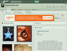 Tablet Screenshot of project-green-leaf.deviantart.com