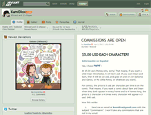 Tablet Screenshot of kamidiox.deviantart.com