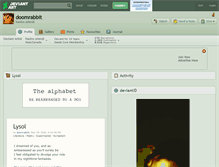 Tablet Screenshot of doomrabbit.deviantart.com
