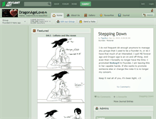 Tablet Screenshot of dragonagelove.deviantart.com