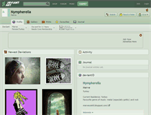 Tablet Screenshot of nympherella.deviantart.com