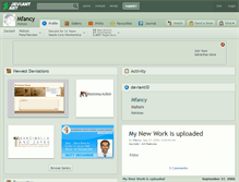 Tablet Screenshot of mfancy.deviantart.com