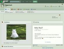 Tablet Screenshot of paigesmum.deviantart.com
