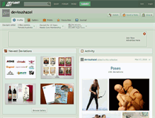 Tablet Screenshot of devioushazel.deviantart.com