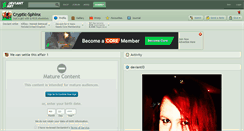 Desktop Screenshot of cryptic-sphinx.deviantart.com