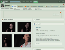 Tablet Screenshot of nhocant.deviantart.com