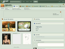 Tablet Screenshot of o0ghost0o.deviantart.com
