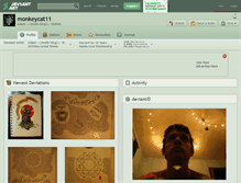 Tablet Screenshot of monkeycat11.deviantart.com