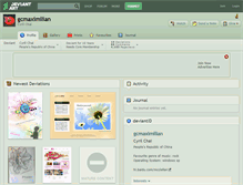 Tablet Screenshot of gcmaximilian.deviantart.com