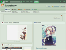 Tablet Screenshot of dementedscream.deviantart.com