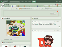 Tablet Screenshot of derrot.deviantart.com
