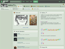 Tablet Screenshot of gallery77.deviantart.com