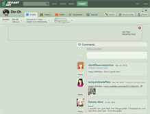 Tablet Screenshot of die-oh.deviantart.com