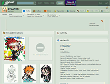 Tablet Screenshot of lycantat.deviantart.com