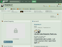 Tablet Screenshot of ninjahaku21.deviantart.com