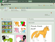 Tablet Screenshot of points-freak.deviantart.com