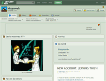 Tablet Screenshot of kissymwah.deviantart.com