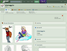 Tablet Screenshot of missmaggy2u.deviantart.com