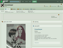 Tablet Screenshot of emmaharper.deviantart.com