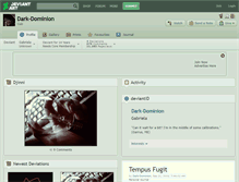 Tablet Screenshot of dark-dominion.deviantart.com