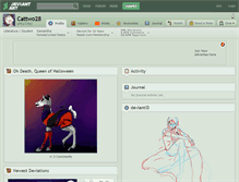 Tablet Screenshot of cattwo28.deviantart.com