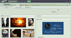 Desktop Screenshot of ex-po-zure.deviantart.com