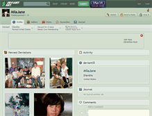 Tablet Screenshot of milajane.deviantart.com