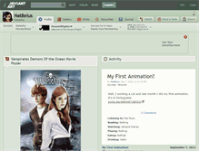 Tablet Screenshot of natbelus.deviantart.com