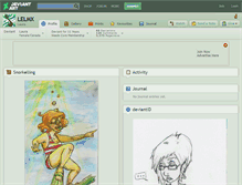 Tablet Screenshot of lelmx.deviantart.com