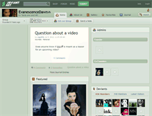 Tablet Screenshot of evanescencedawn.deviantart.com