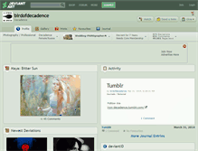 Tablet Screenshot of birdofdecadence.deviantart.com