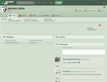Tablet Screenshot of mitchell-collins.deviantart.com