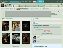 Tablet Screenshot of agustin09.deviantart.com