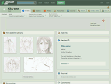 Tablet Screenshot of kiku-ame.deviantart.com