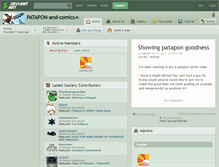 Tablet Screenshot of patapon-and-comics.deviantart.com