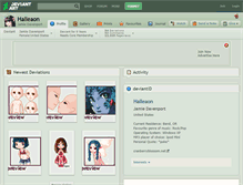Tablet Screenshot of halleaon.deviantart.com