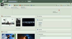 Desktop Screenshot of cybart.deviantart.com