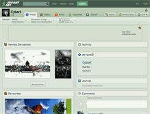 Tablet Screenshot of cybart.deviantart.com