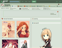 Tablet Screenshot of hanamio.deviantart.com