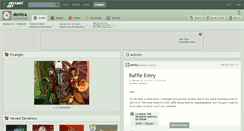 Desktop Screenshot of demica.deviantart.com