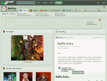Tablet Screenshot of demica.deviantart.com