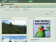 Tablet Screenshot of greenpenguin84.deviantart.com