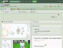 Tablet Screenshot of chaofc.deviantart.com