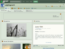 Tablet Screenshot of leighdegree23.deviantart.com