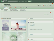 Tablet Screenshot of happydork.deviantart.com