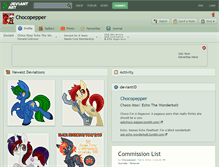 Tablet Screenshot of chocopepper.deviantart.com