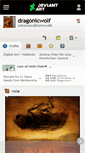Mobile Screenshot of dragonicwolf.deviantart.com