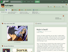 Tablet Screenshot of kojinsagara.deviantart.com