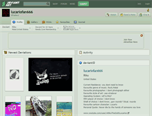 Tablet Screenshot of lucariofan666.deviantart.com